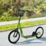 Youth Scooter, Kick Scooter for Kids 5+, Light Green, Adjustable Handlebar, Dual Brakes - Image 10