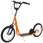 Aosom Youth Scooter, Orange, Kick Scooter for Kids 5+ with Adjustable Handlebar, Dual Brakes - Image 11