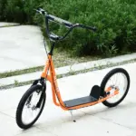 Aosom Youth Scooter, Orange, Kick Scooter for Kids 5+ with Adjustable Handlebar, Dual Brakes - Image 10