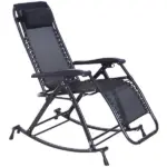 Zero-G Zen Outdoor Zero Gravity Rocking Chair with Headrest, Tray and Phone Holder - Image 11