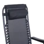 Zero-G Zen Outdoor Zero Gravity Rocking Chair with Headrest, Tray and Phone Holder - Image 9